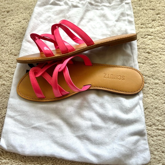 NWT Schutz neon pink sandals - Picture 4 of 4